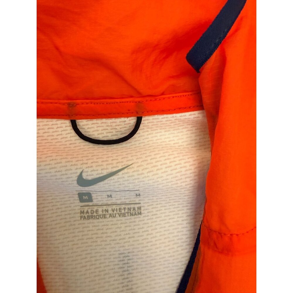 Nike Windrunner Hooded Jacket M Orange/Brown/Navy Lightweight Polyester Activewe - Picture 5 of 7